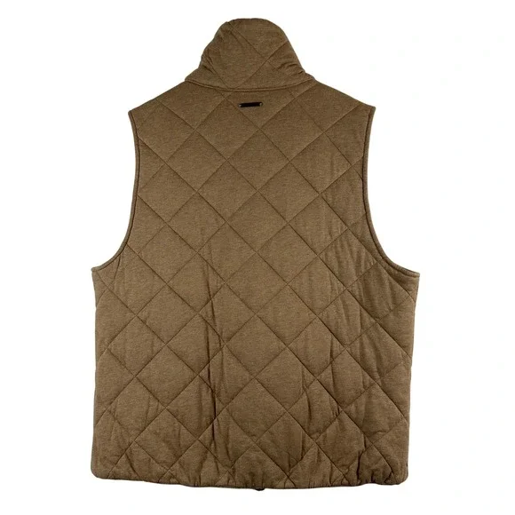 Carve Designs Women's Vest‎ Brown 100% Organic Cotton Quilted Pockets Size XL